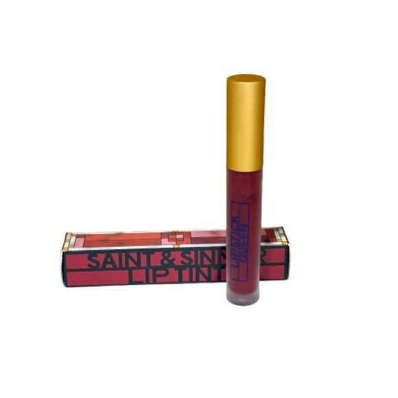LIPSTICK QUEEN Saint & Sinner Lip Tint Lipstick #DEEP RED - 0.14oz - NIB - Picture 1 of 4